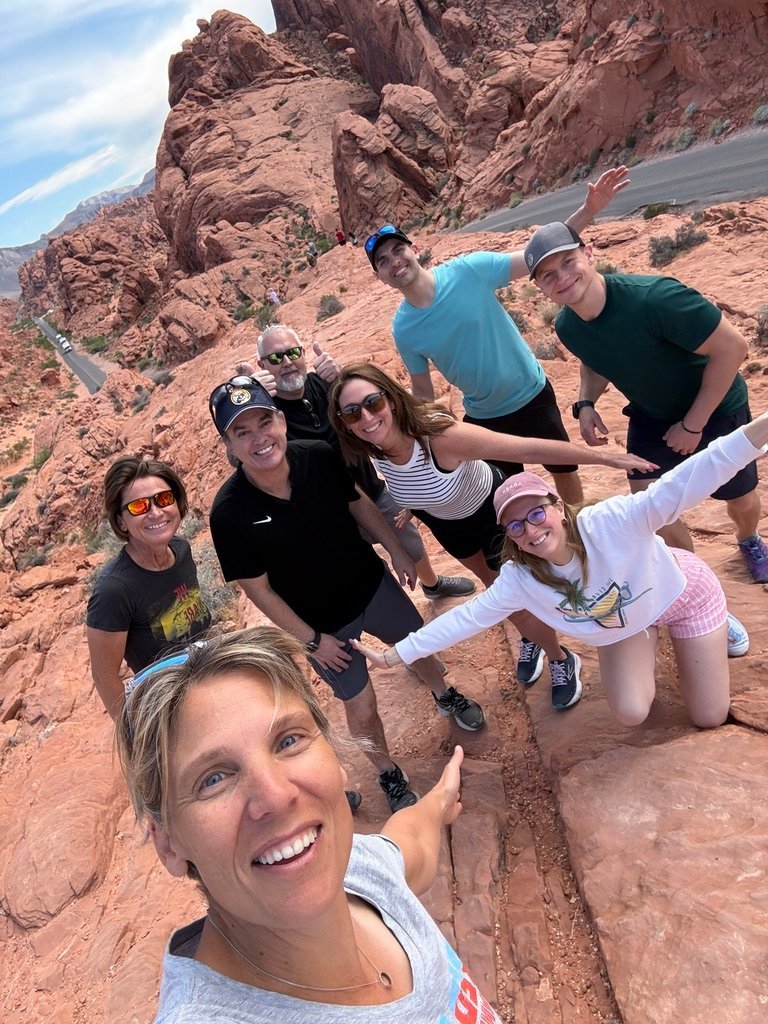 Avec un groupe de voyageurs à Valley of Fire