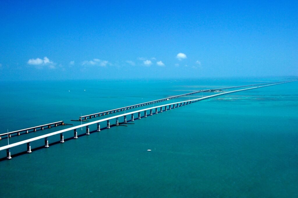 Le Seven Mile Bridge dans les Keys de Floride